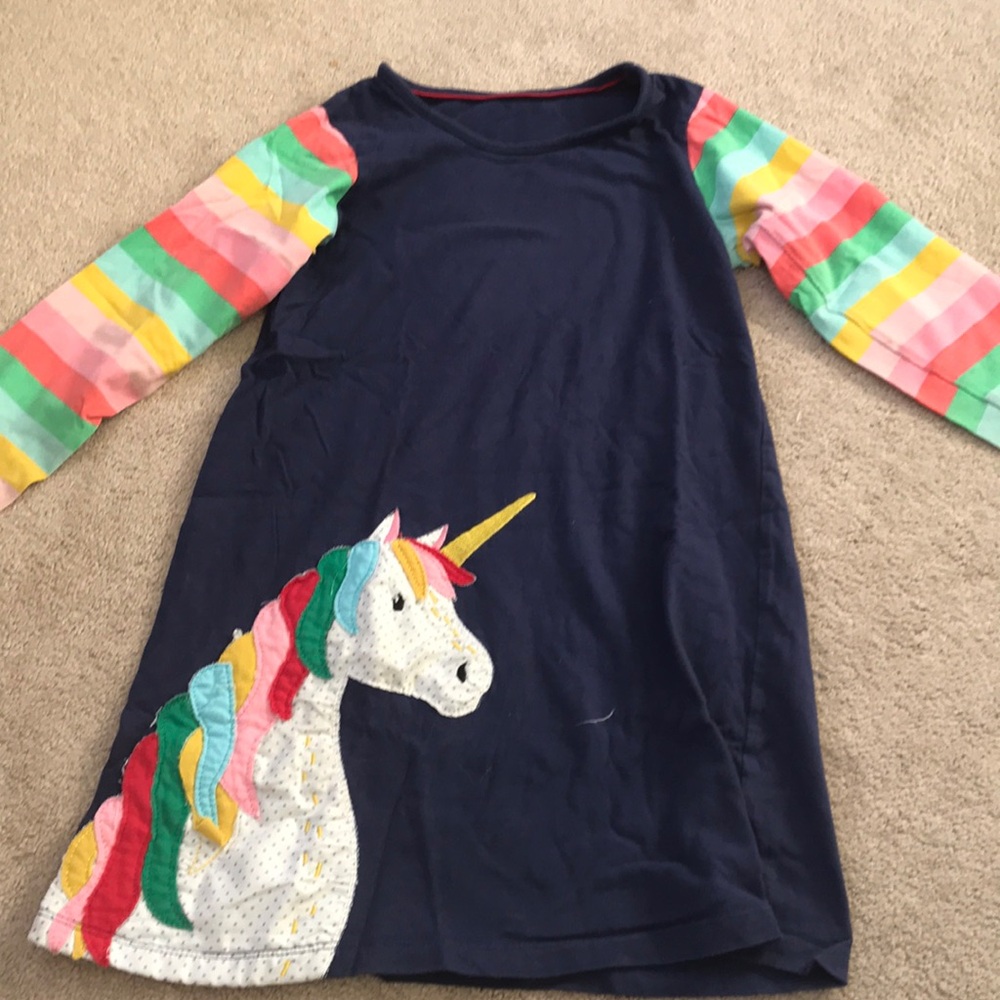 Unicorn appliqué dress